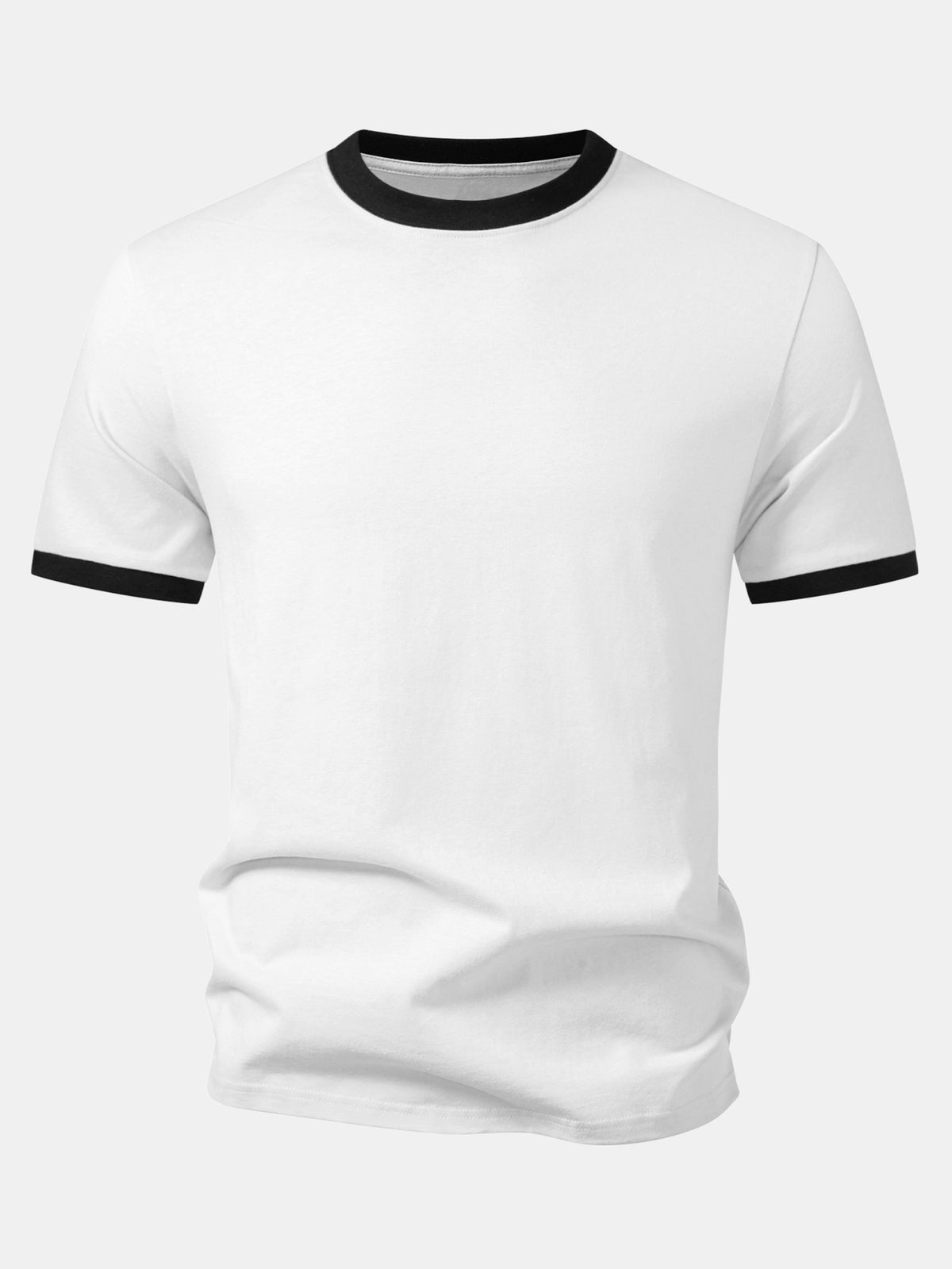 T-shirt con bordi a contrasto