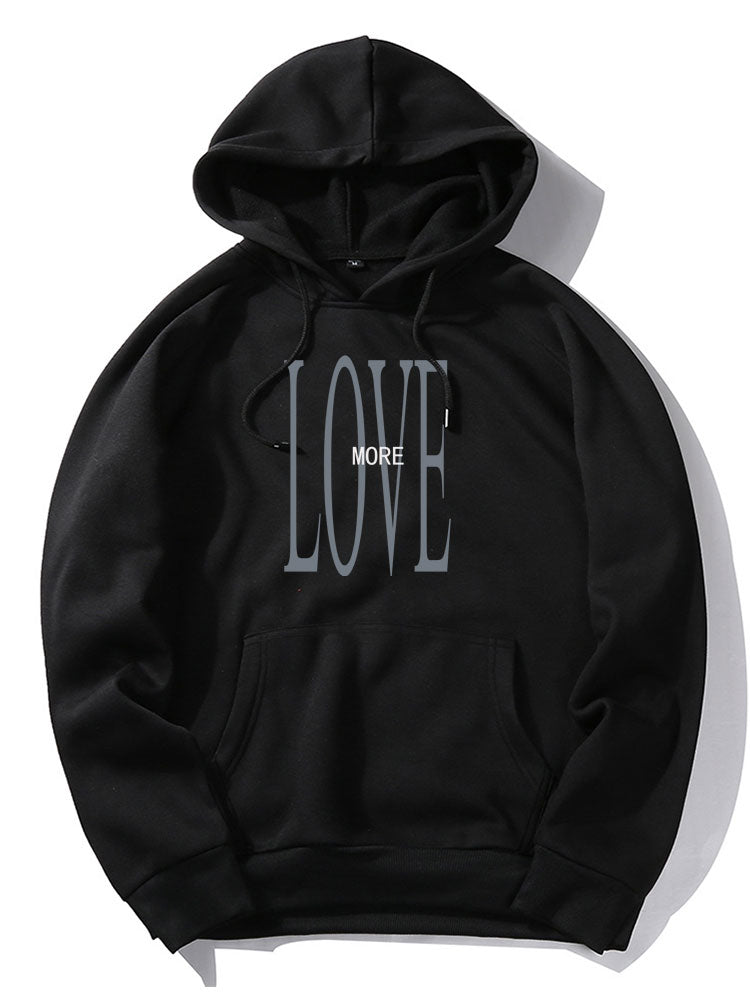 Love More Print Hoodie